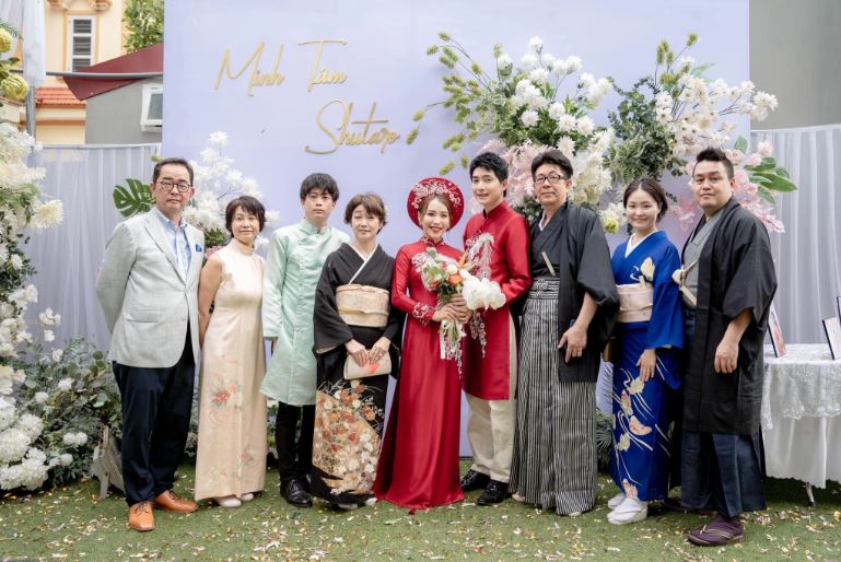 Tiệc cưới độc đáo và câu chuyện tình đầy cảm hứng giữa cô dâu Việt và chú rể Nhật Bản