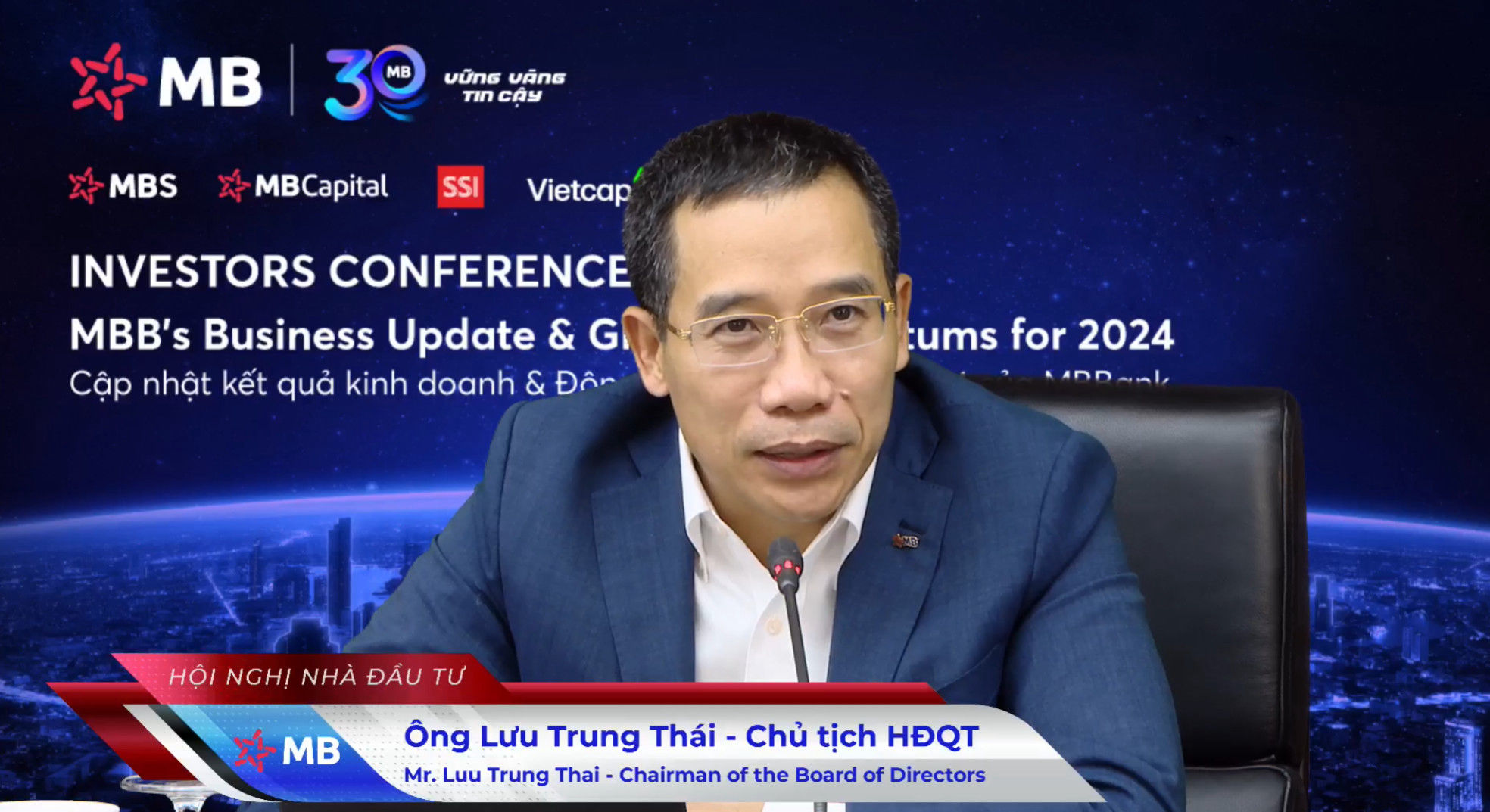 Hội nghị Nhà đầu tư MB: Tập trung kinh doanh nền tảng và thu hút khách hàng- Ảnh 1. Hội nghị Nhà đầu tư MB: Tập trung kinh doanh nền tảng và thu hút khách hàng- Ảnh 1.