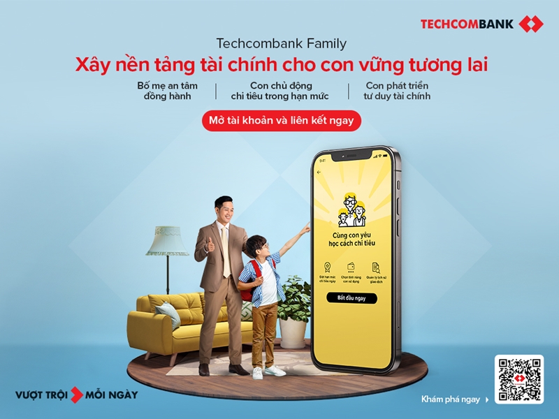 Techcombank Family - Giúp mẹ đồng hành tài chính cùng con- Ảnh 1. Techcombank Family - Giúp mẹ đồng hành tài chính cùng con- Ảnh 1.