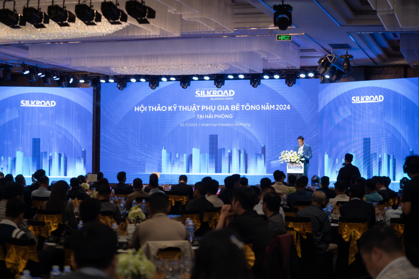 Silkroad giới thiệu giải pháp đột phá tại hội thảo Kỹ thuật phụ gia bê tông 2024- Ảnh 1. Silkroad giới thiệu giải pháp đột phá tại hội thảo Kỹ thuật phụ gia bê tông 2024- Ảnh 1.