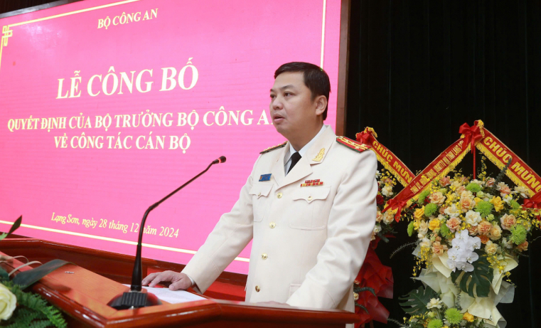 Phó cục trưởng Cục An ninh kinh tế làm giám đốc Công an tỉnh Lạng Sơn- Ảnh 1. Phó cục trưởng Cục An ninh kinh tế làm giám đốc Công an tỉnh Lạng Sơn- Ảnh 1.
