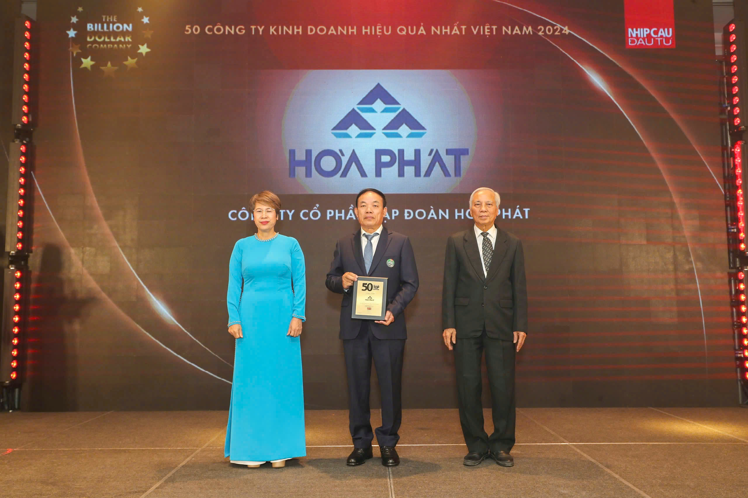 Năm thứ 13 liên tiếp, Hòa Phát vào Top 50 Công ty kinh doanh hiệu quả nhất Việt Nam- Ảnh 1. Năm thứ 13 liên tiếp, Hòa Phát vào Top 50 Công ty kinh doanh hiệu quả nhất Việt Nam- Ảnh 1.
